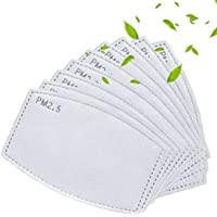 Los mejores  - 100 unidades PM2.5 Filtros de carbón activado 5 capas reemplazables de papel de filtro antiniebla